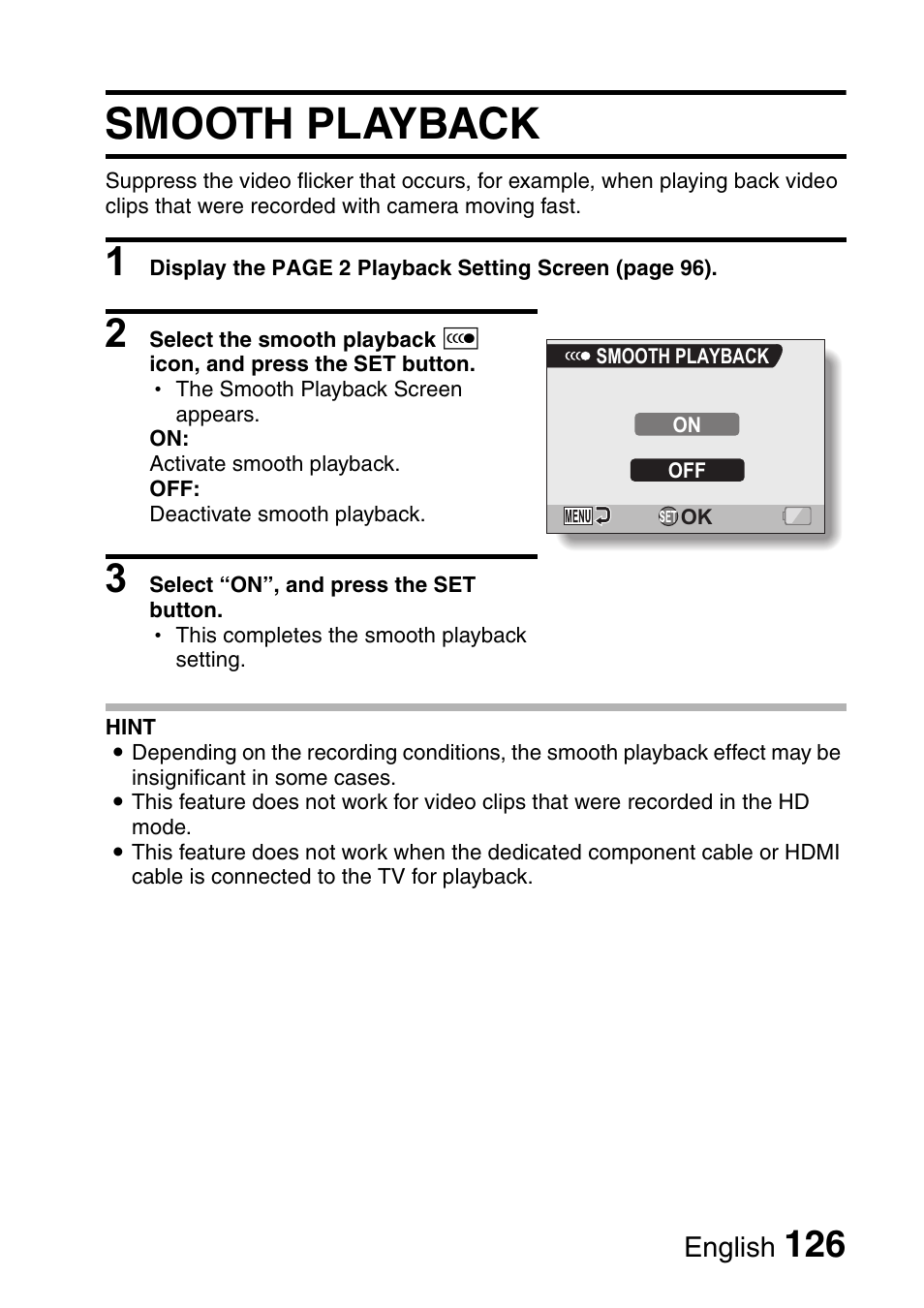 Smooth playback | Sanyo Xacti VPC-HD2 User Manual | Page 140 / 227