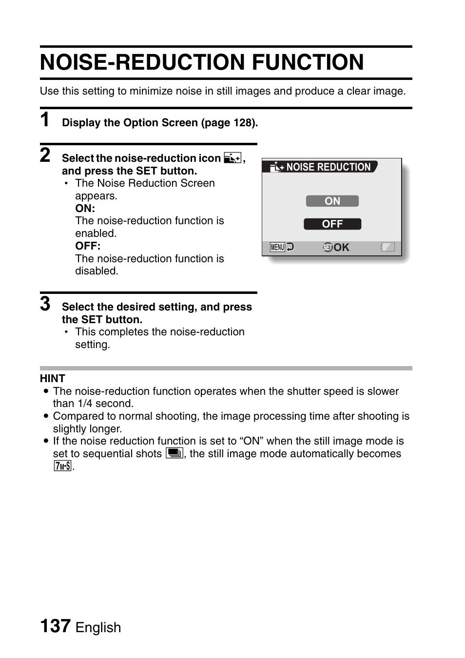 Noise-reduction function | Sanyo Xacti VPC-HD2 User Manual | Page 151 / 227