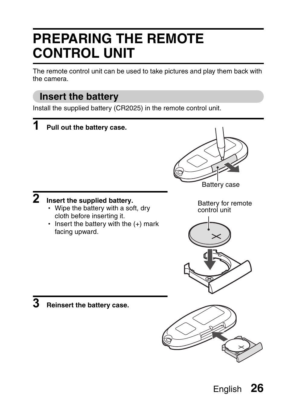 Preparing the remote control unit | Sanyo Xacti VPC-HD2 User Manual | Page 40 / 227