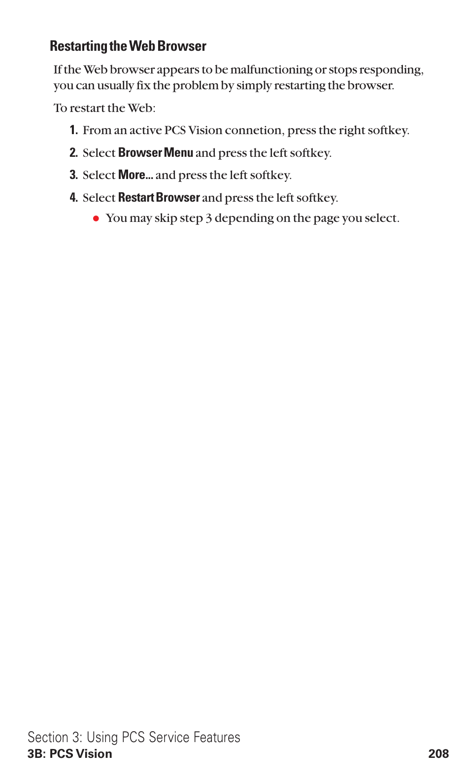 Restarting the web browser | Sanyo VM4500 User Manual | Page 220 / 244