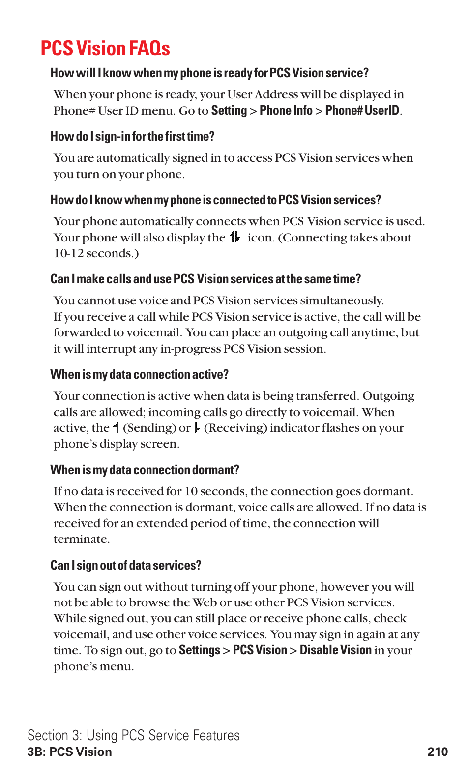 Pcs vision faqs | Sanyo VM4500 User Manual | Page 222 / 244