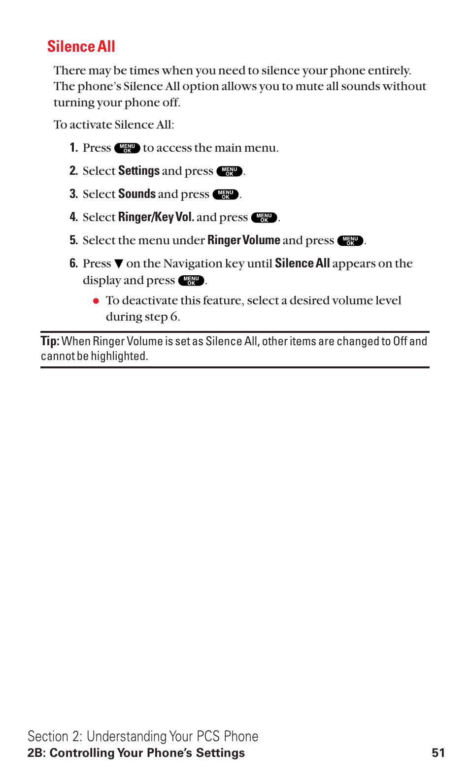 Silence all | Sanyo VM4500 User Manual | Page 63 / 244