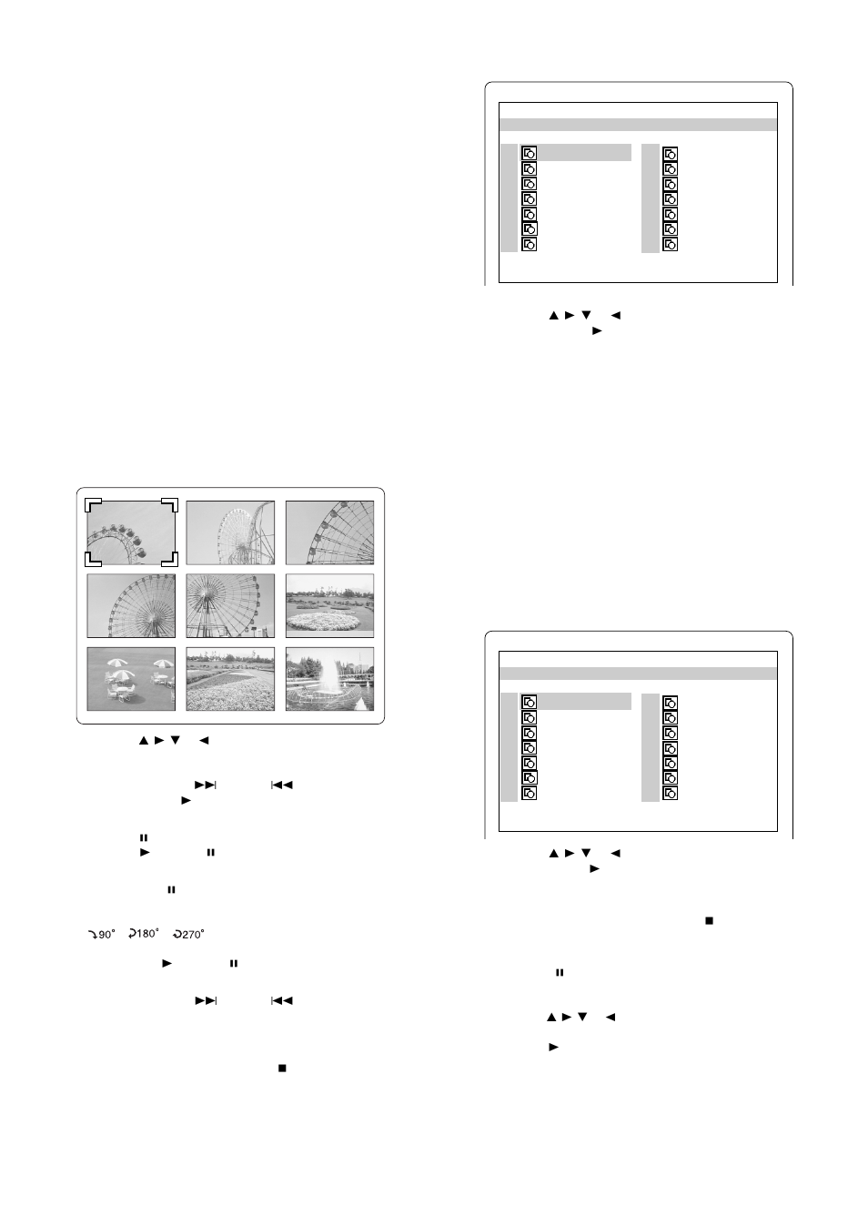 Funcionamento de cds de imagens | Sanyo RB-SL25 User Manual | Page 102 / 108