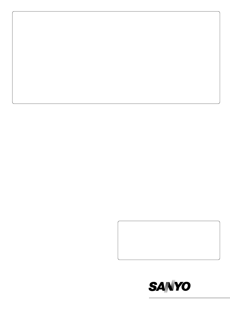 Specifications | Sanyo RB-SL25 User Manual | Page 108 / 108