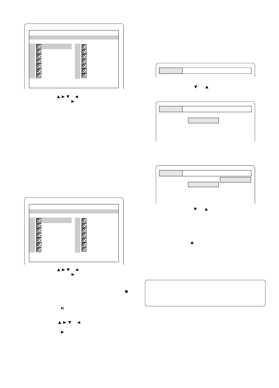 Parametres originels pour les dvd | Sanyo RB-SL25 User Manual | Page 40 / 108