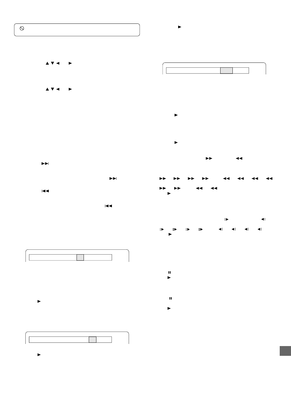Olika spelfunktioner | Sanyo RB-SL25 User Manual | Page 61 / 108