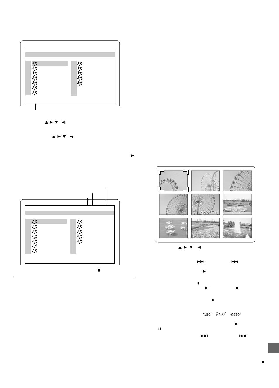 Funzionamento dei picture cd | Sanyo RB-SL25 User Manual | Page 77 / 108