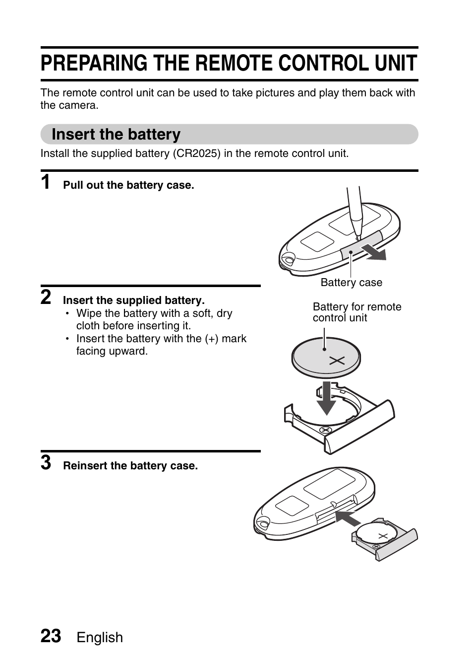 Preparing the remote control unit | Sanyo VPC-HD1E User Manual | Page 29 / 200