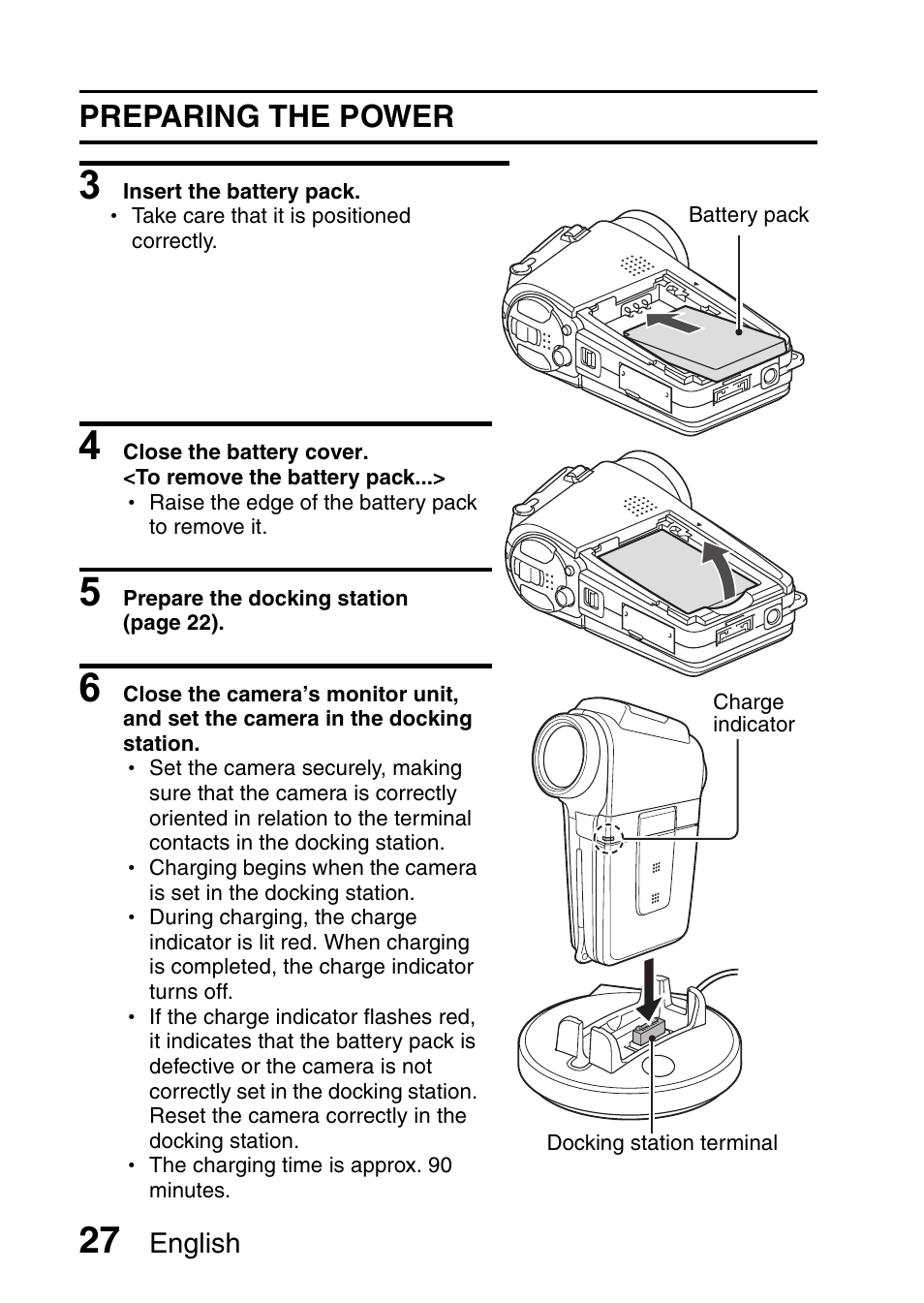 Preparing the power | Sanyo VPC-HD1E User Manual | Page 33 / 200