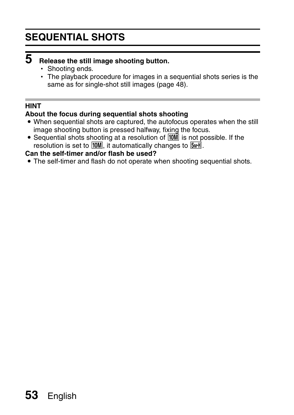 Sequential shots | Sanyo VPC-HD1E User Manual | Page 59 / 200