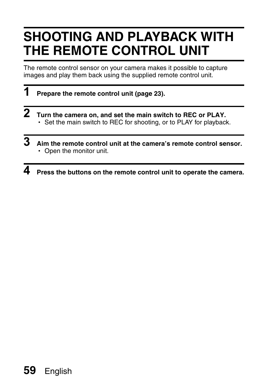 Shooting and playback with the remote control unit | Sanyo VPC-HD1E User Manual | Page 65 / 200