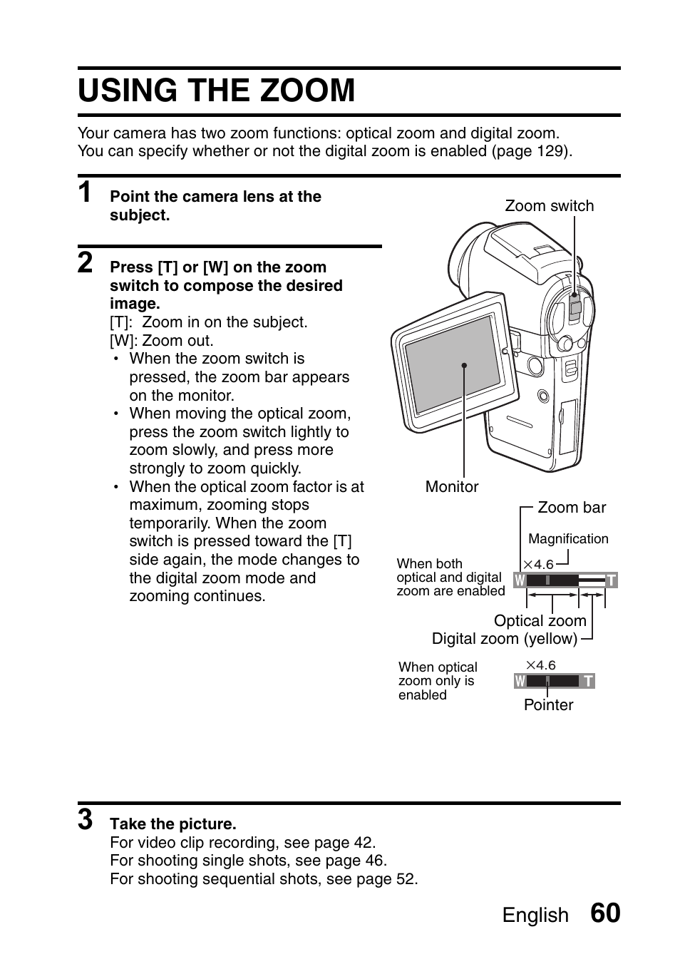 Using the zoom | Sanyo VPC-HD1E User Manual | Page 66 / 200