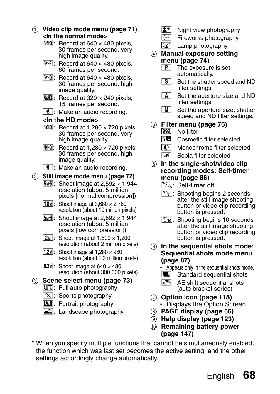 English | Sanyo VPC-HD1E User Manual | Page 74 / 200