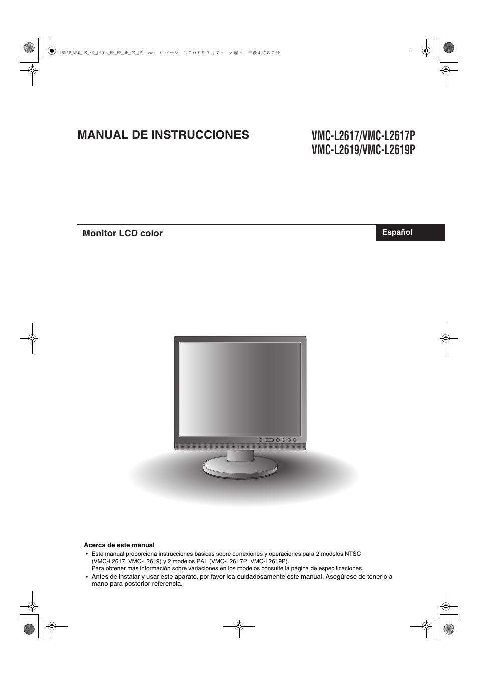 Manual de instrucciones | Sanyo VMC-L2617 User Manual | Page 21 / 64