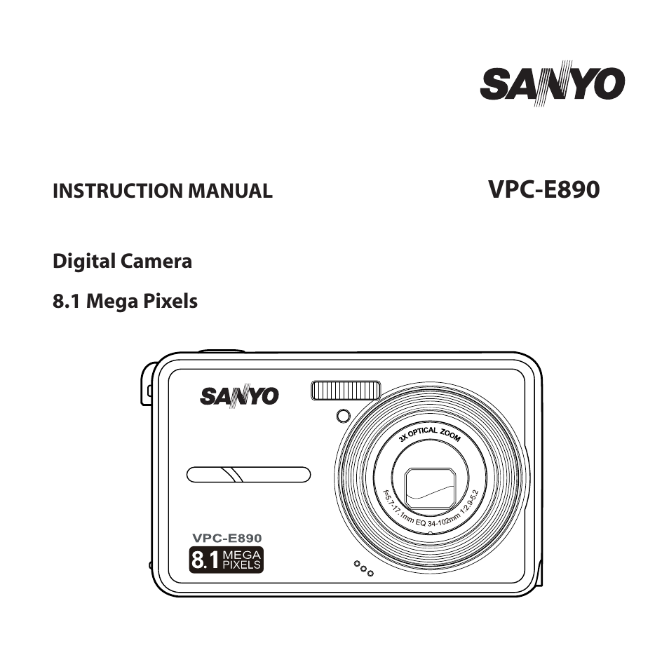 Sanyo VPC-E890 User Manual | 73 pages