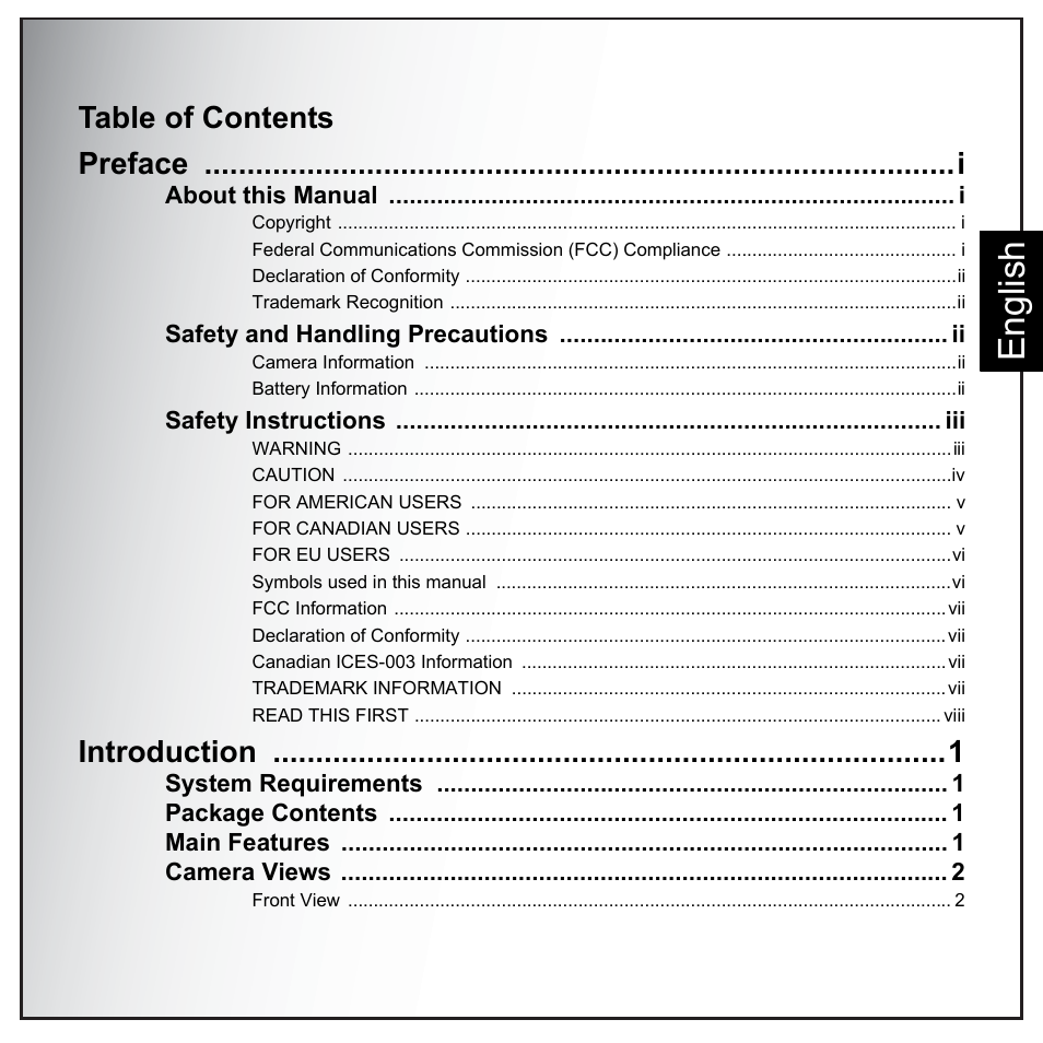 English, Introduction | Sanyo VPC-E890 User Manual | Page 11 / 73