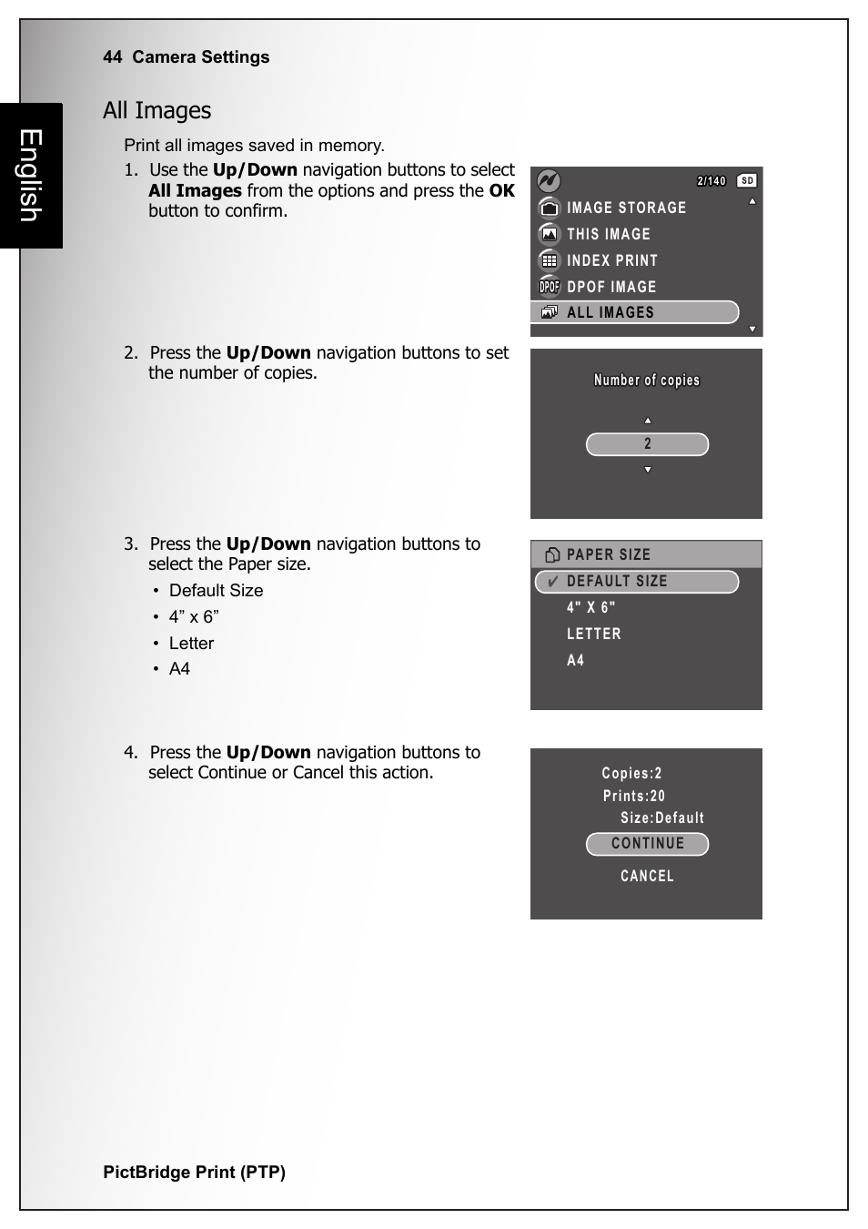 All images, English | Sanyo VPC S770 User Manual | Page 58 / 63