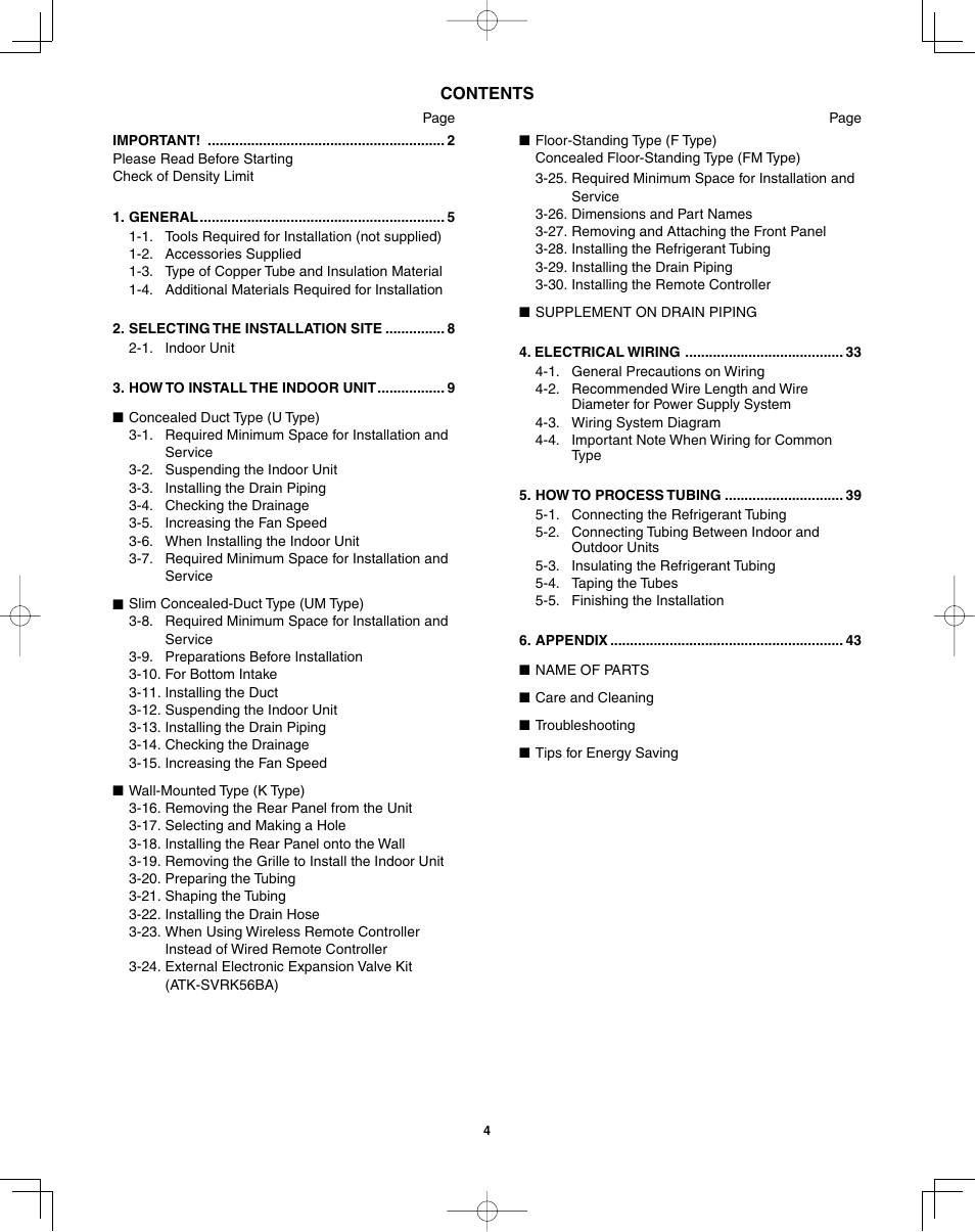 Sanyo ECO R410A User Manual | Page 4 / 48