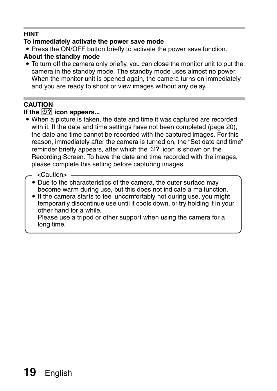 English | Sanyo VPC-CG20 User Manual | Page 28 / 75