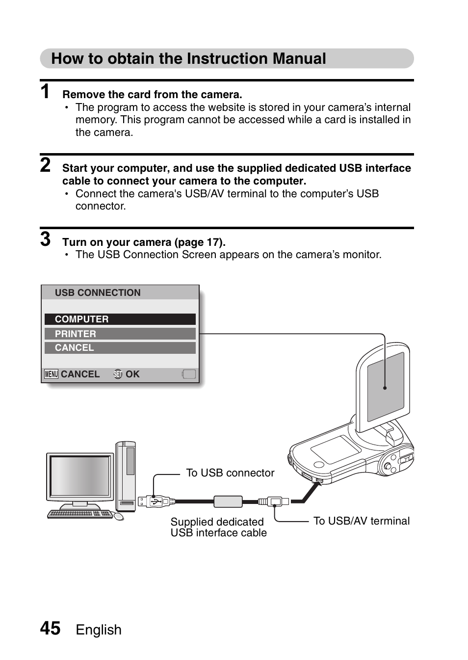 How to obtain the instruction manual, English | Sanyo VPC-CG20 User Manual | Page 54 / 75