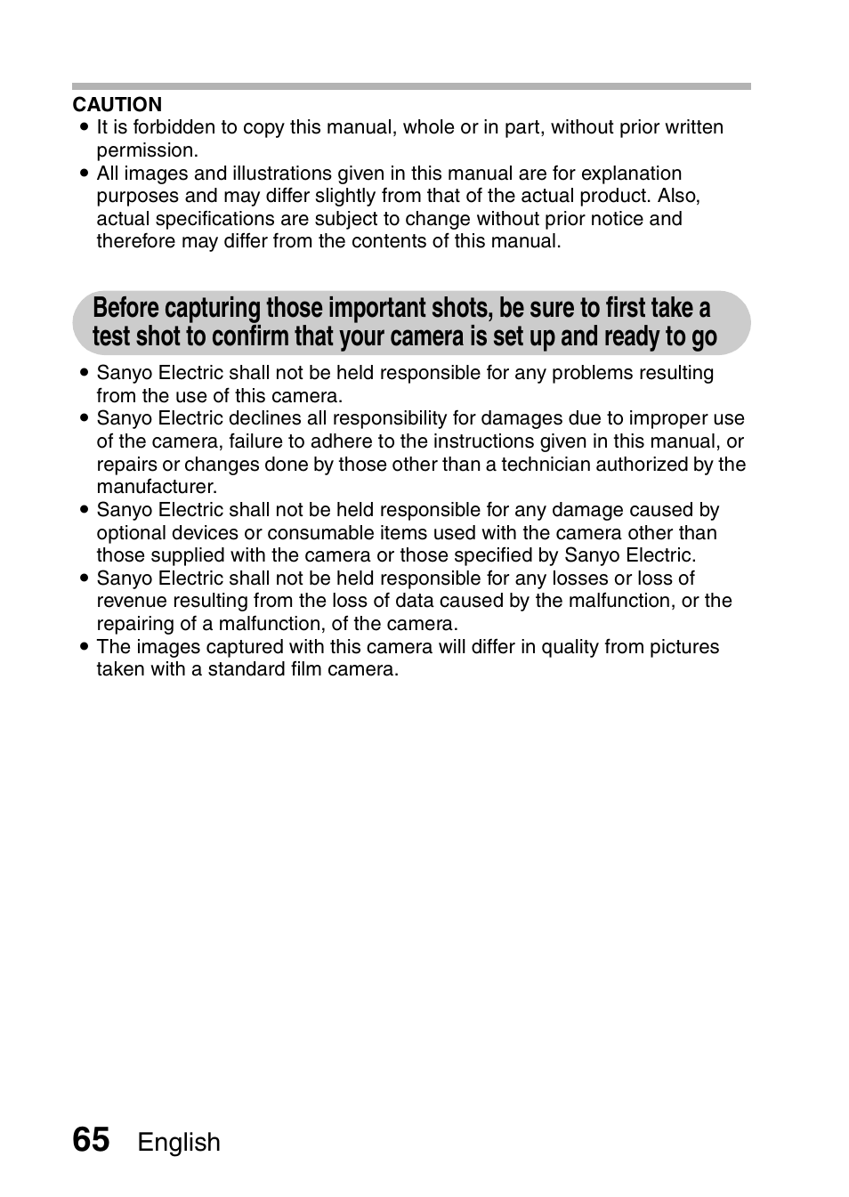 English | Sanyo VPC-CG20 User Manual | Page 74 / 75