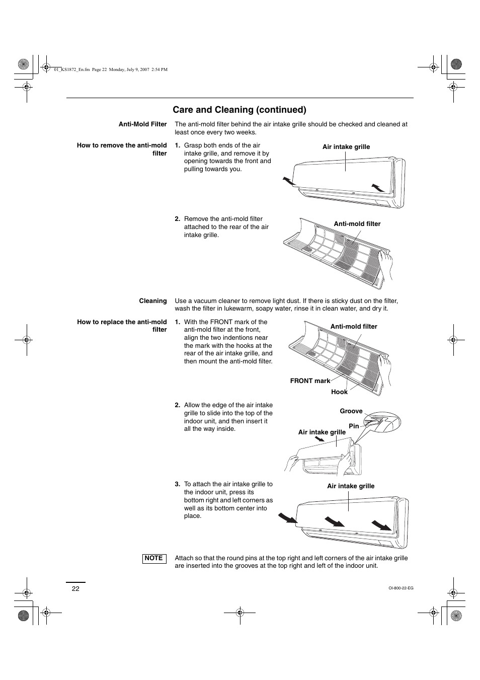 Care and cleaning (continued) | Sanyo CL2472 User Manual | Page 86 / 117