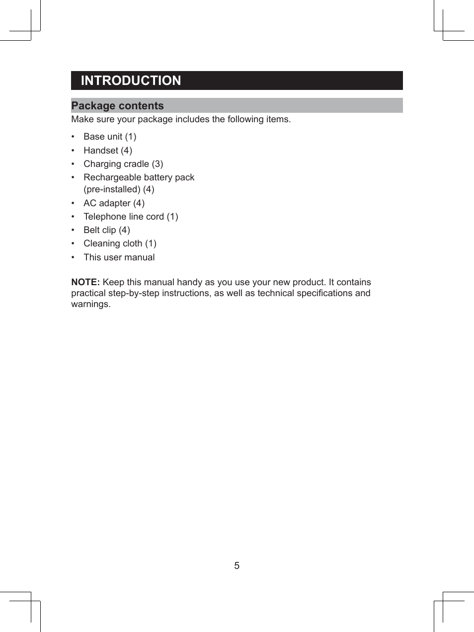 Introduction | Sanyo CLT-D6614 User Manual | Page 5 / 43