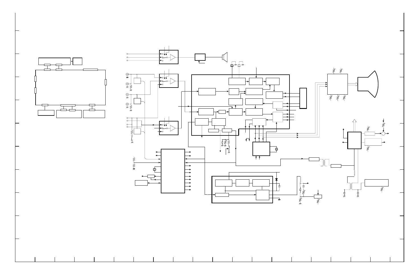 Block diagram & circuit diagrams, Overall wiring, Block diagram | Ic202, Ic203, Ic101 | Sanyo VMC-8613B User Manual | Page 19 / 23