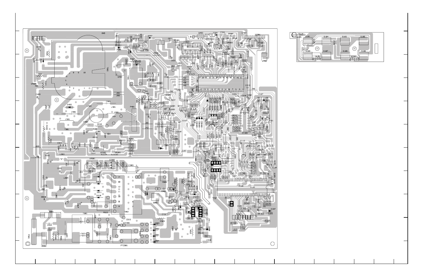 Main p.w.b, Function p.w.b | Sanyo VMC-8613B User Manual | Page 22 / 23