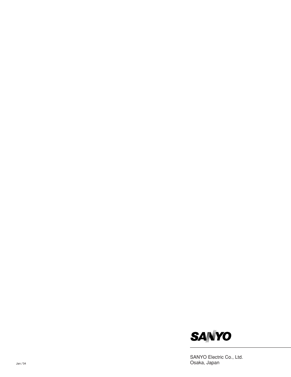 Sanyo VMC-8613B User Manual | Page 23 / 23