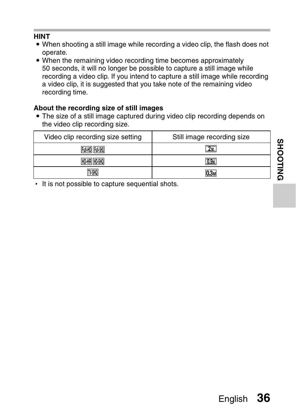 English | Sanyo VPC-GH1EX User Manual | Page 45 / 79