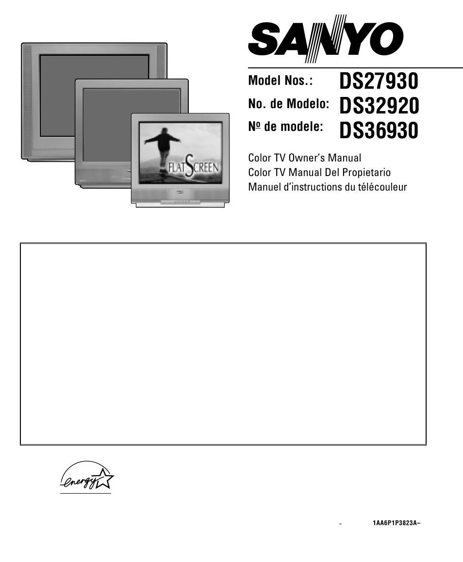 Sanyo DS32920 User Manual | 60 pages