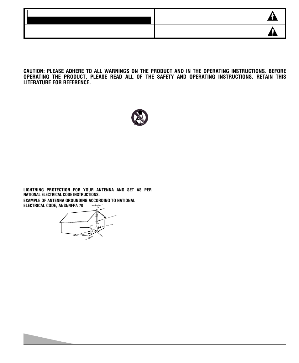 Important safety instructions, Caution, Positioning the appliance | Hooking up outdoor antenna, Plug in the power cord, Cleaning, Service & repair | Sanyo DS32920 User Manual | Page 2 / 60