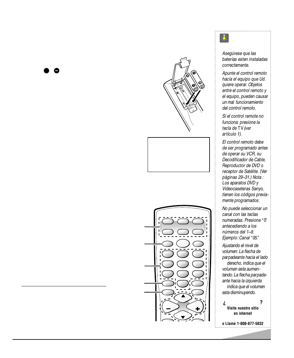 Usando el control remoto multimedia, Consejos rápidos | Sanyo DS32920 User Manual | Page 27 / 60