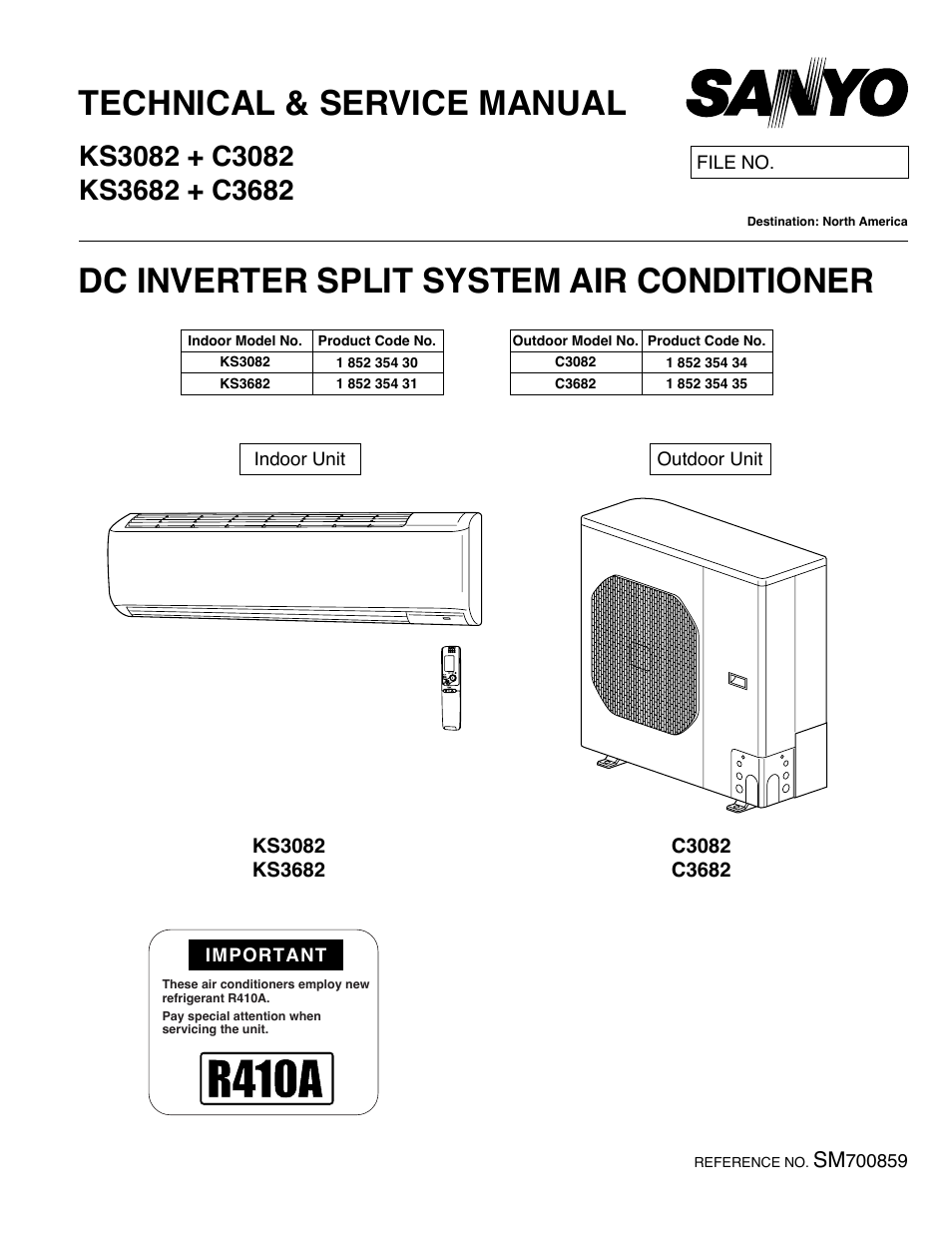 Sanyo C3682 User Manual | 104 pages