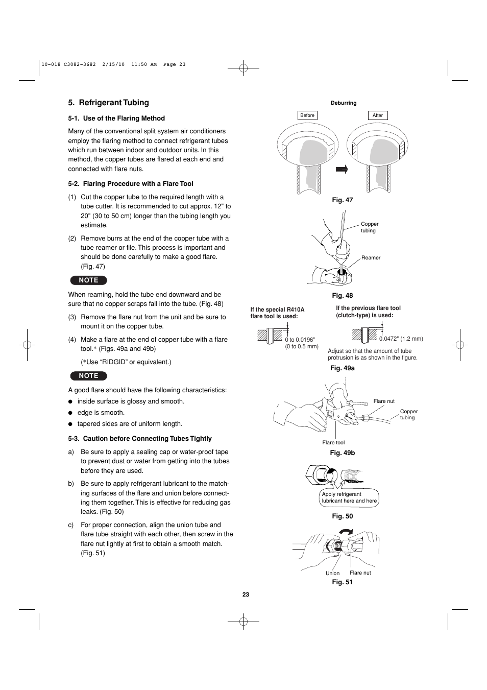 Refrigerant tubing | Sanyo C3682 User Manual | Page 96 / 104