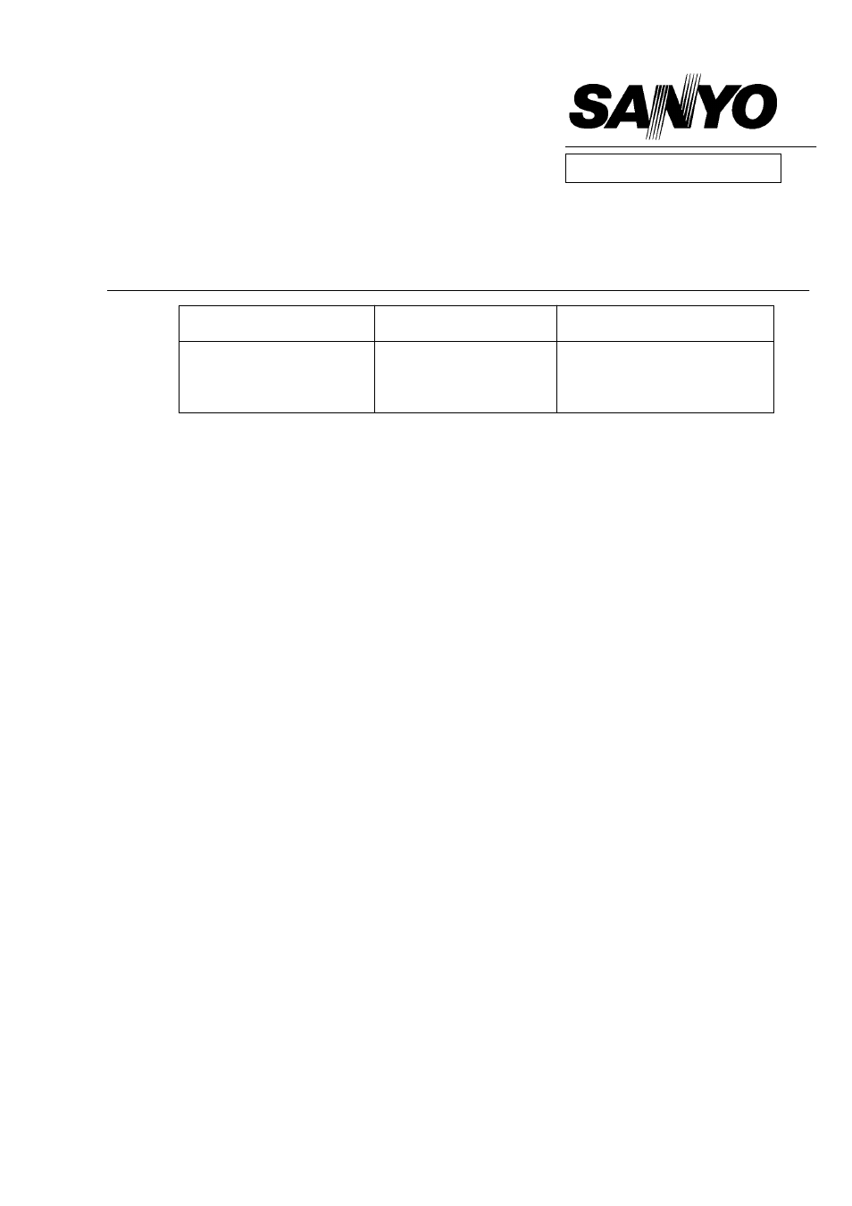 Sanyo KHHS2672R User Manual | 4 pages