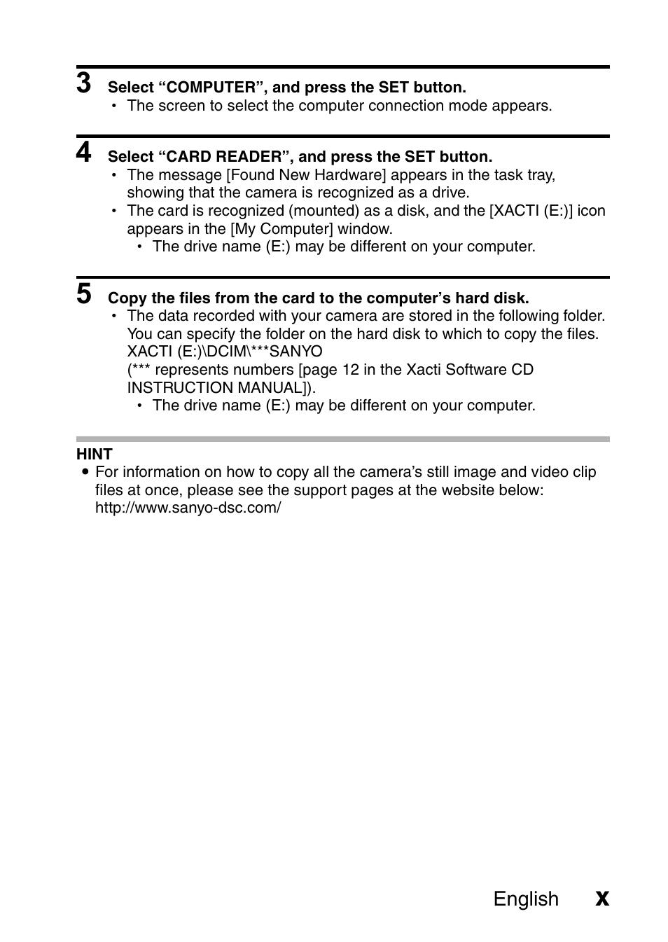 Sanyo HDMI VPC-FH1GX User Manual | Page 11 / 211