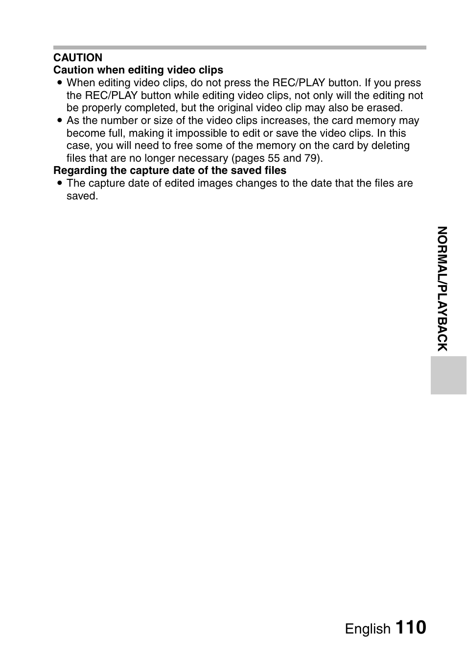 English | Sanyo HDMI VPC-FH1GX User Manual | Page 131 / 211