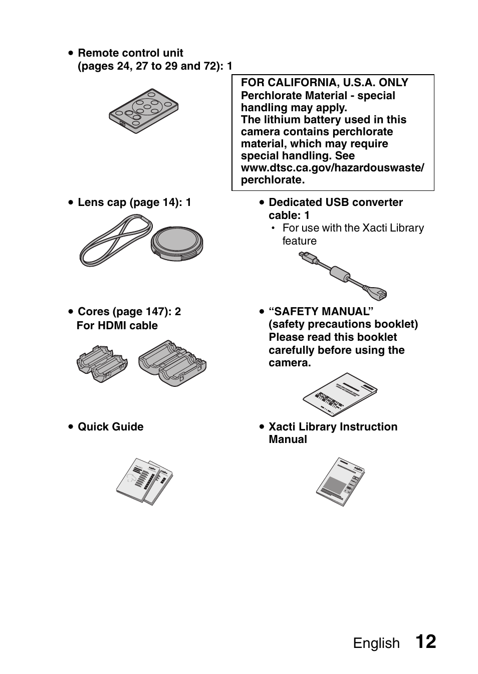 English | Sanyo HDMI VPC-FH1GX User Manual | Page 33 / 211