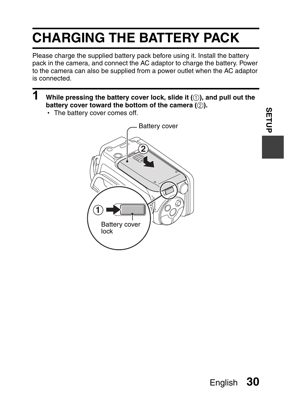 Charging the battery pack | Sanyo HDMI VPC-FH1GX User Manual | Page 51 / 211