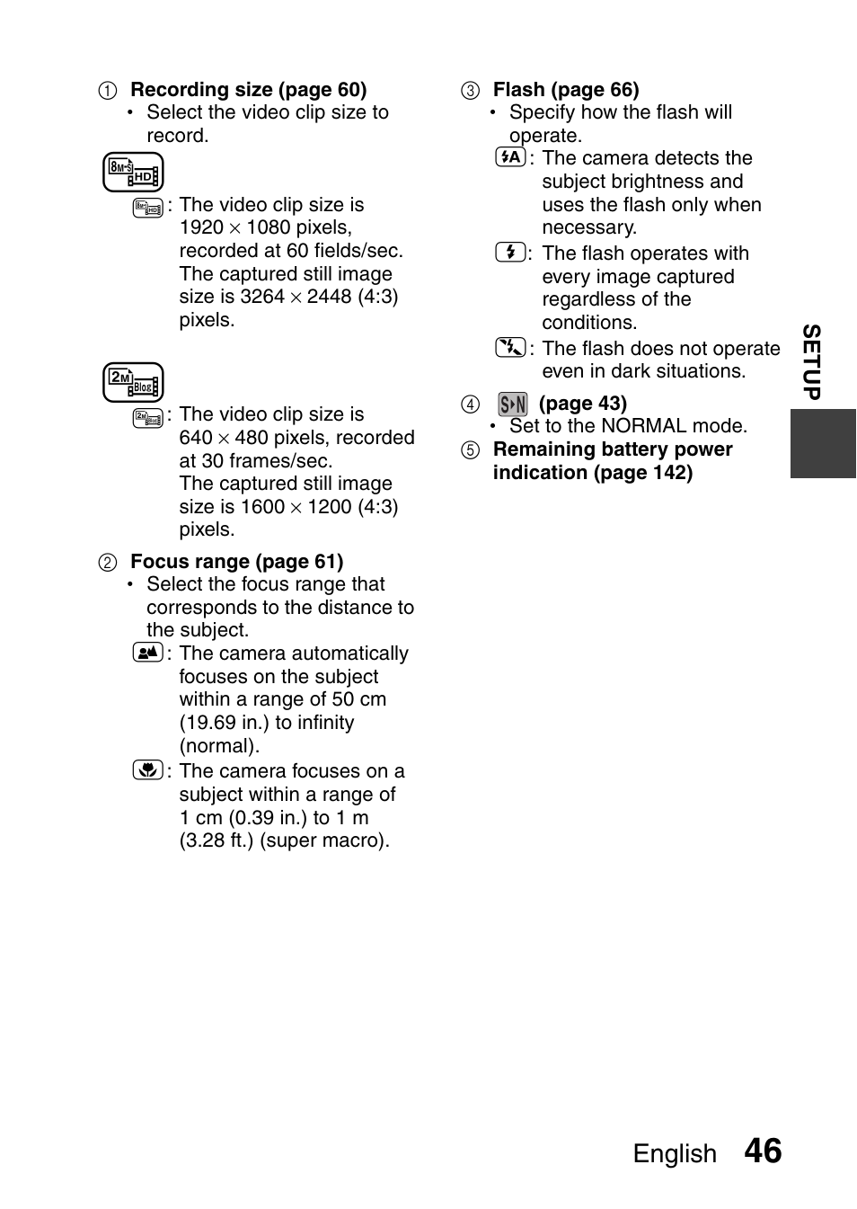 English | Sanyo HDMI VPC-FH1GX User Manual | Page 67 / 211