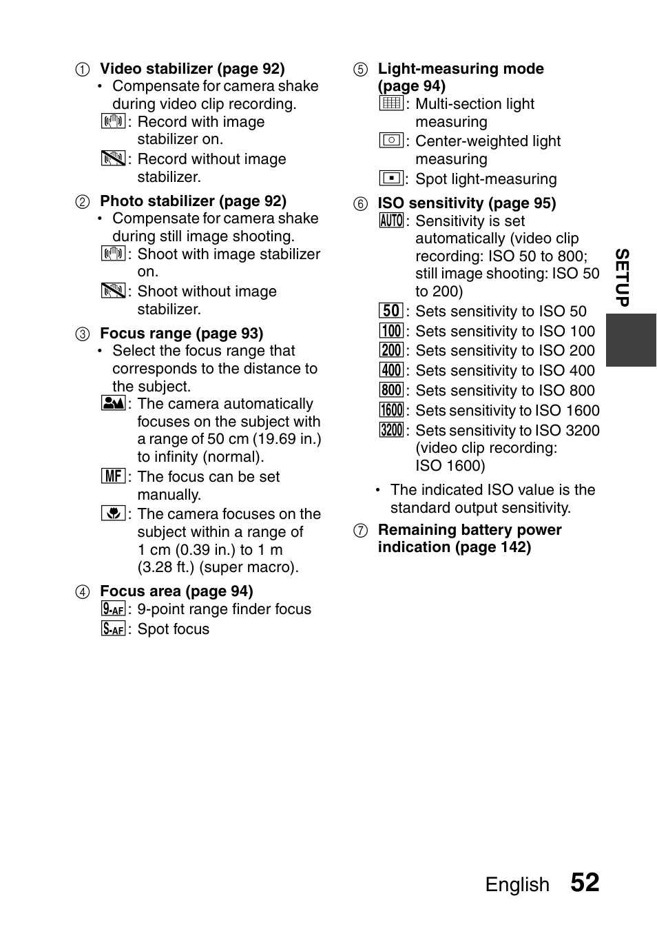 English | Sanyo HDMI VPC-FH1GX User Manual | Page 73 / 211