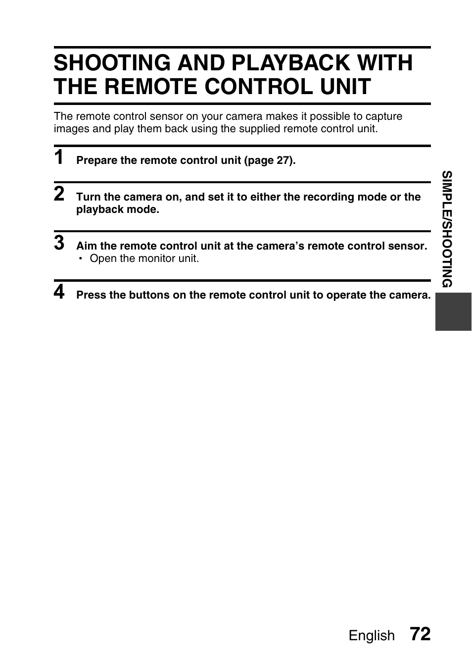 Shooting and playback with the remote control unit | Sanyo HDMI VPC-FH1GX User Manual | Page 93 / 211