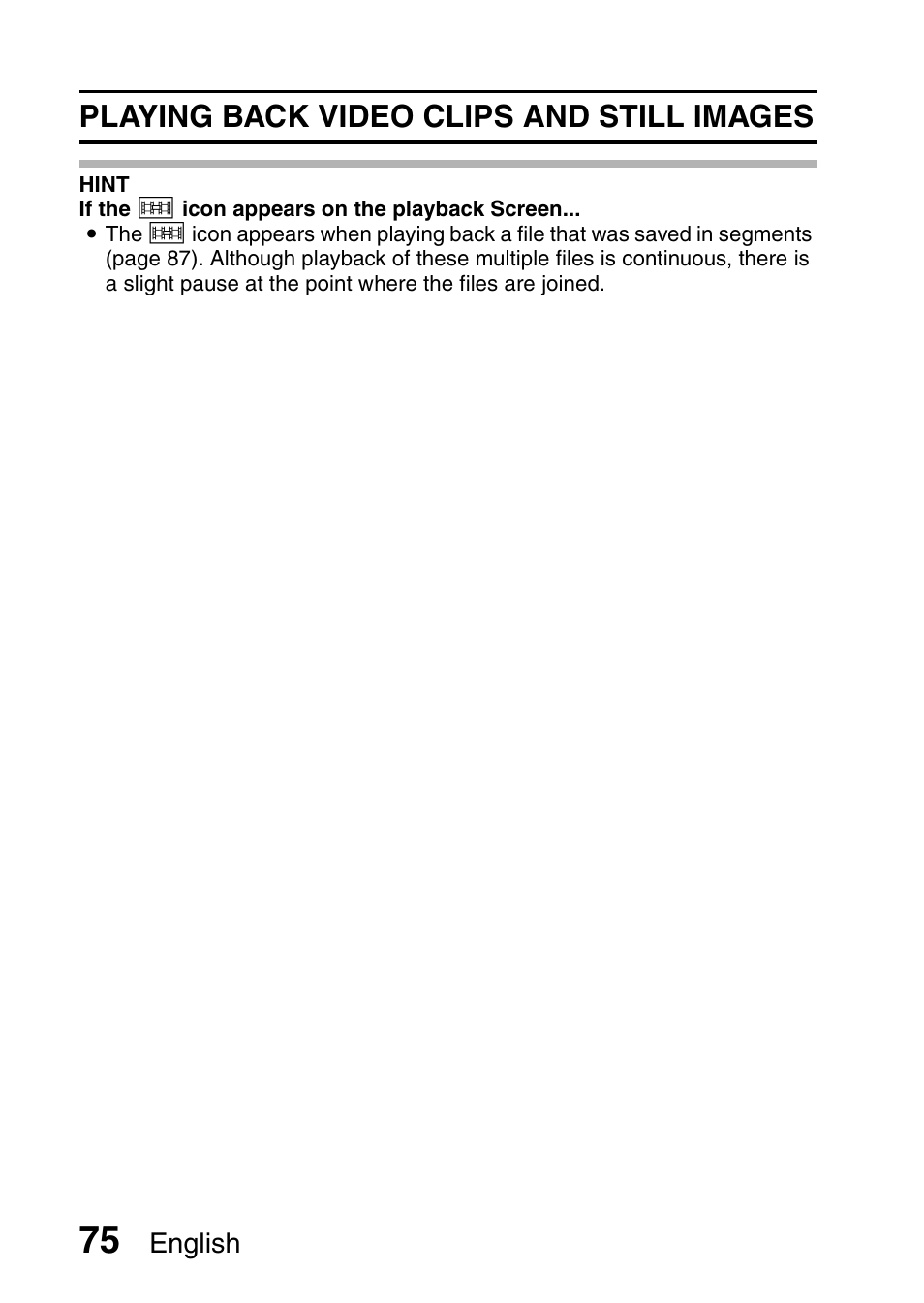 Playing back video clips and still images | Sanyo HDMI VPC-FH1GX User Manual | Page 96 / 211