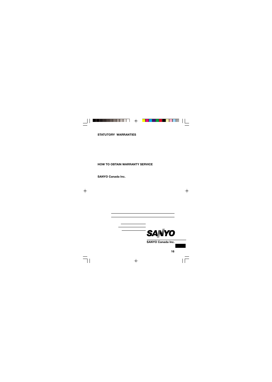 Sanyo TRC-540M User Manual | Page 17 / 46