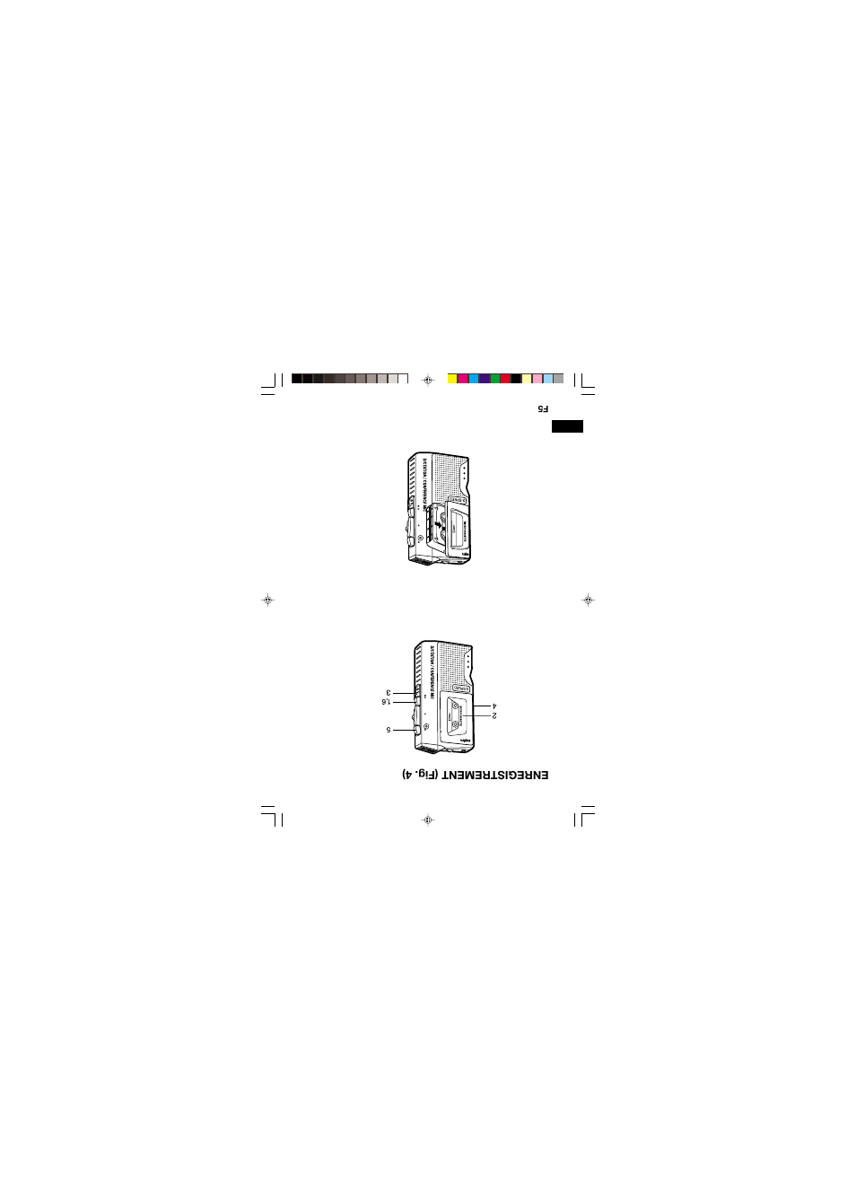 Enregistrement (fig. 4), F5 fig. 4 | Sanyo TRC-540M User Manual | Page 41 / 46