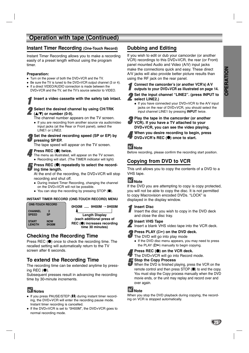 Sanyo DVC-2500 User Manual | Page 25 / 38