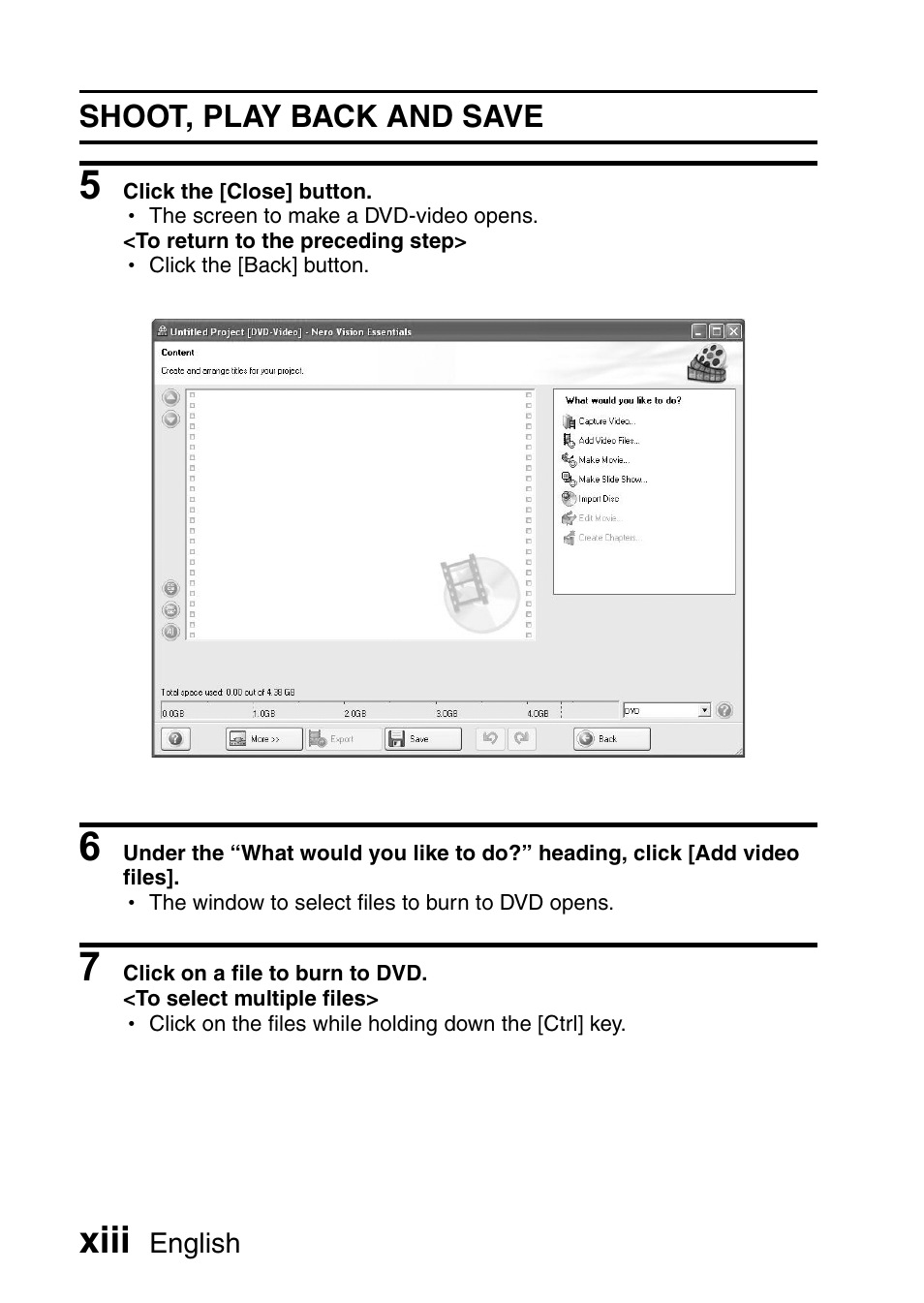 Xiii | Sanyo XACTI HD VPC-FH1GX User Manual | Page 14 / 211