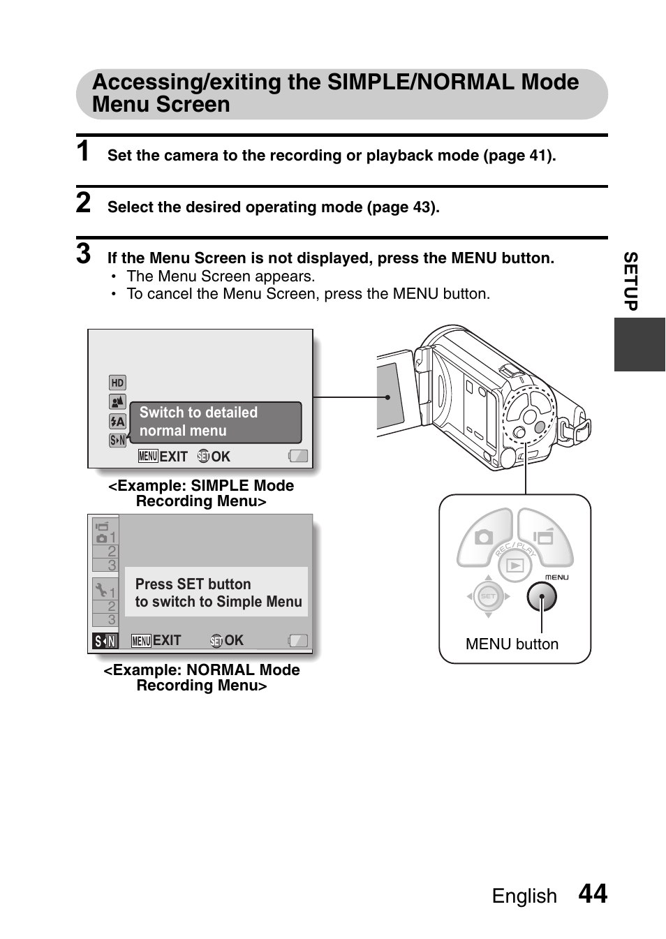 English | Sanyo XACTI HD VPC-FH1GX User Manual | Page 65 / 211